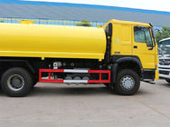 زرد 6x4 18m3 کامیون تانکر کامیون آب باران با HW76 Lengthen کابین