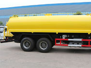 زرد 6x4 18m3 کامیون تانکر کامیون آب باران با HW76 Lengthen کابین