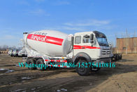 2638 380hp Beiben مرسدس بنز با نام تجاری جدید 6x6 10cbm کامیون بتنی کامیون کامیون راست دست اختیاری