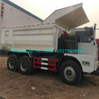 Sinotruck HOWO معدن کامیون کمپینگ 30 تن / 50 تن / 70 تن 6 * 4 420HP کامیون ZZ5707S3840AJ