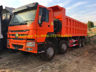 SINOTRUCK HOWO 371/420 اسب بخار 8x4 12 کشش کامیون معدن سنگین سنگین / کامیون / کامیون کمپرسی برای حمل و نقل معادن سنگ شن و ماسه