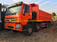 SINOTRUCK HOWO 371/420 اسب بخار 8x4 12 کشش کامیون معدن سنگین سنگین / کامیون / کامیون کمپرسی برای حمل و نقل معادن سنگ شن و ماسه