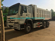 سفید رنگ HOWO 371/336/290 / 266HP 6x4 10 چرخ دنده معدن / دامپر / کامیون کمپرسی volvo technology برای لائوس میانمار