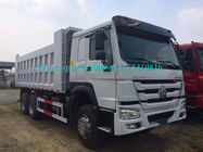 سفید رنگ HOWO 371/336/290 / 266HP 6x4 10 چرخ دنده معدن / دامپر / کامیون کمپرسی volvo technology برای لائوس میانمار