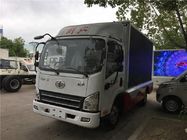 FAW 4x2 Diesel LED صفحه نمایش موبایل کامیون 3707ml جابجایی