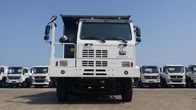 Sinotruk HOWO 50T کامیون کمپرسی معدن 371HP یورو دو کابین HW7D کراوات دست چپ