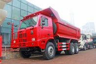 سرند رنگ Sinotruk Howo کامیون کمپرسی 6 * 4/30 تن کامیون معدن دامپینگ کامیون
