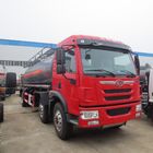 سرخ FAW 15000L 8 × 4 اسید هیدروکلریک تانکر کامیون نوع سوخت دیزل انتقال دستی