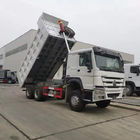 بادوام Sinotruk Howo 6x4 Dump Truck 371 اسب بخار با پلت فرم بدنه واژگون یورو 2