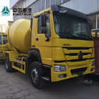 تجهیزات ساختمانی بتونی زرد 6x4 8m3 کامیون میکسر بتن با خود پمپ