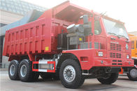 کامیون کمپرسی معدن 10 ویلر قرمز با محور عقب AC26 8545x3326x3560 Mmm