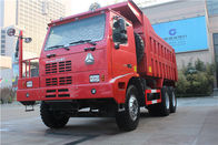 کامیون کمپرسی معدن 10 ویلر قرمز با محور عقب AC26 8545x3326x3560 Mmm