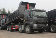 Howo A7 8x4 28.29CBM کامیون کمپرسی سنگین با انتقال HW19710