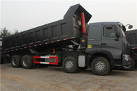 Howo A7 8x4 28.29CBM کامیون کمپرسی سنگین با انتقال HW19710