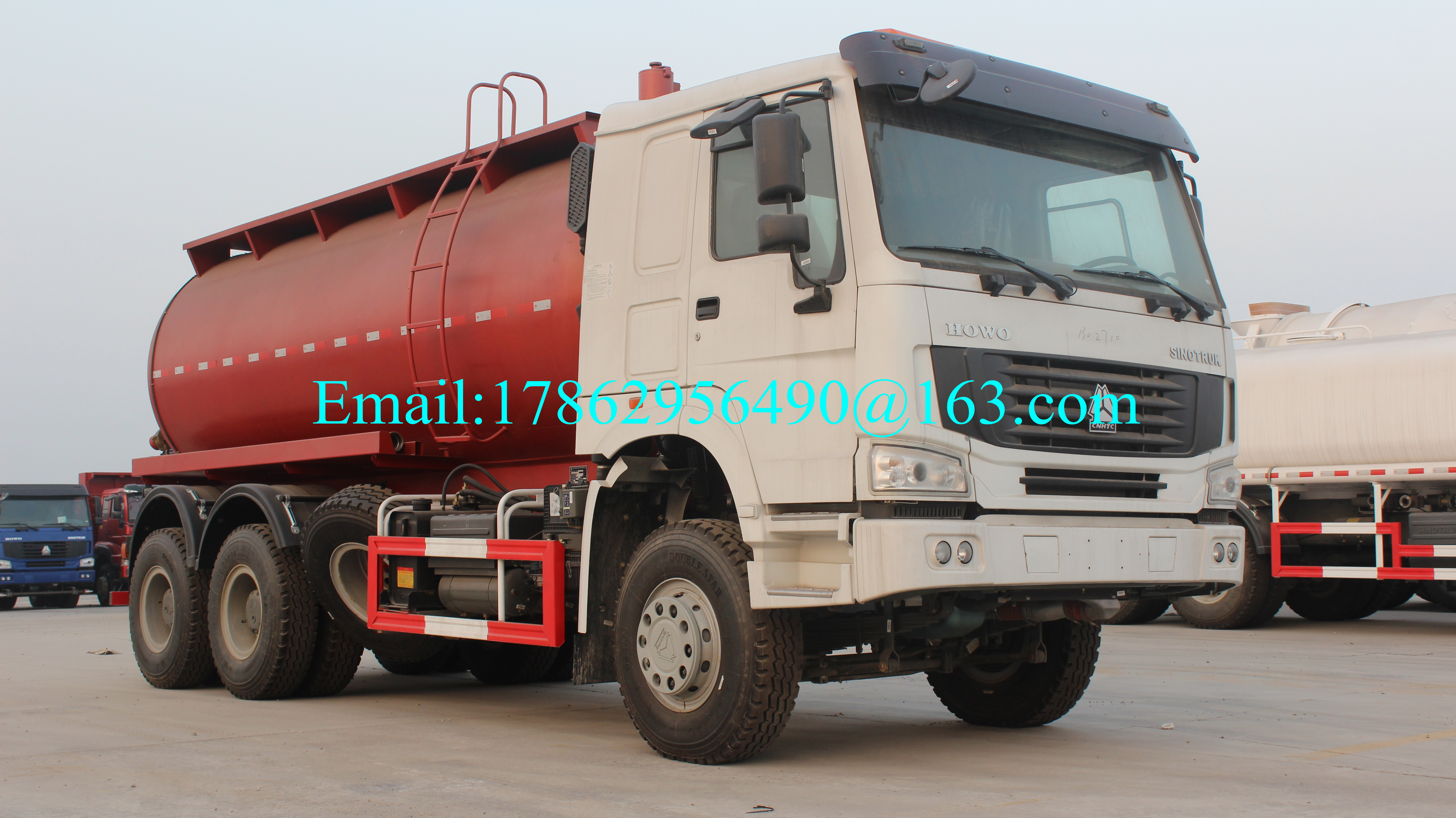 336 HP Euro 2 6 × 4 Tanker Truck HW19710 نوع انتقال ZZ1257N4641V