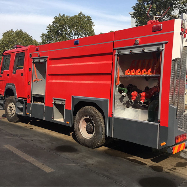 4x2 6-10 کامیون ویژه کامیون حمل و نقل سریع کامیون آتش نشانی با پمپ آتش PSP1600