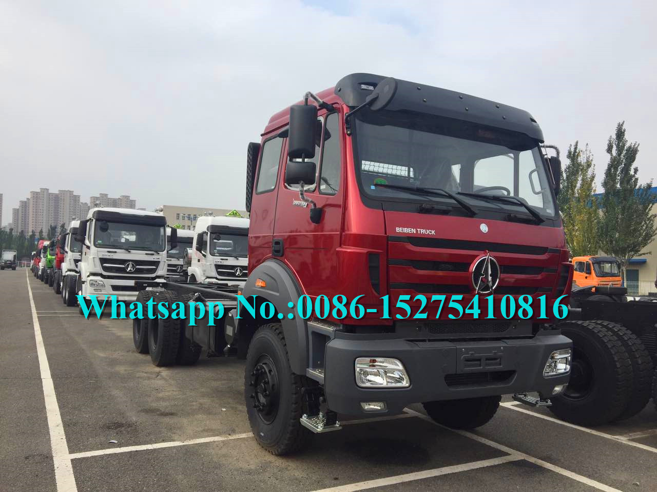 استفاده از ارتش سرخ 6x6 بار کامیون / جاده کامیون اتوبوس Adopt Benz Technology