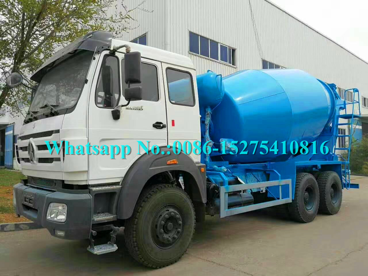 2638 380hp Beiben مرسدس بنز با نام تجاری جدید 6x6 8cbm کامیون کامیون بتنی برای DR CONGO