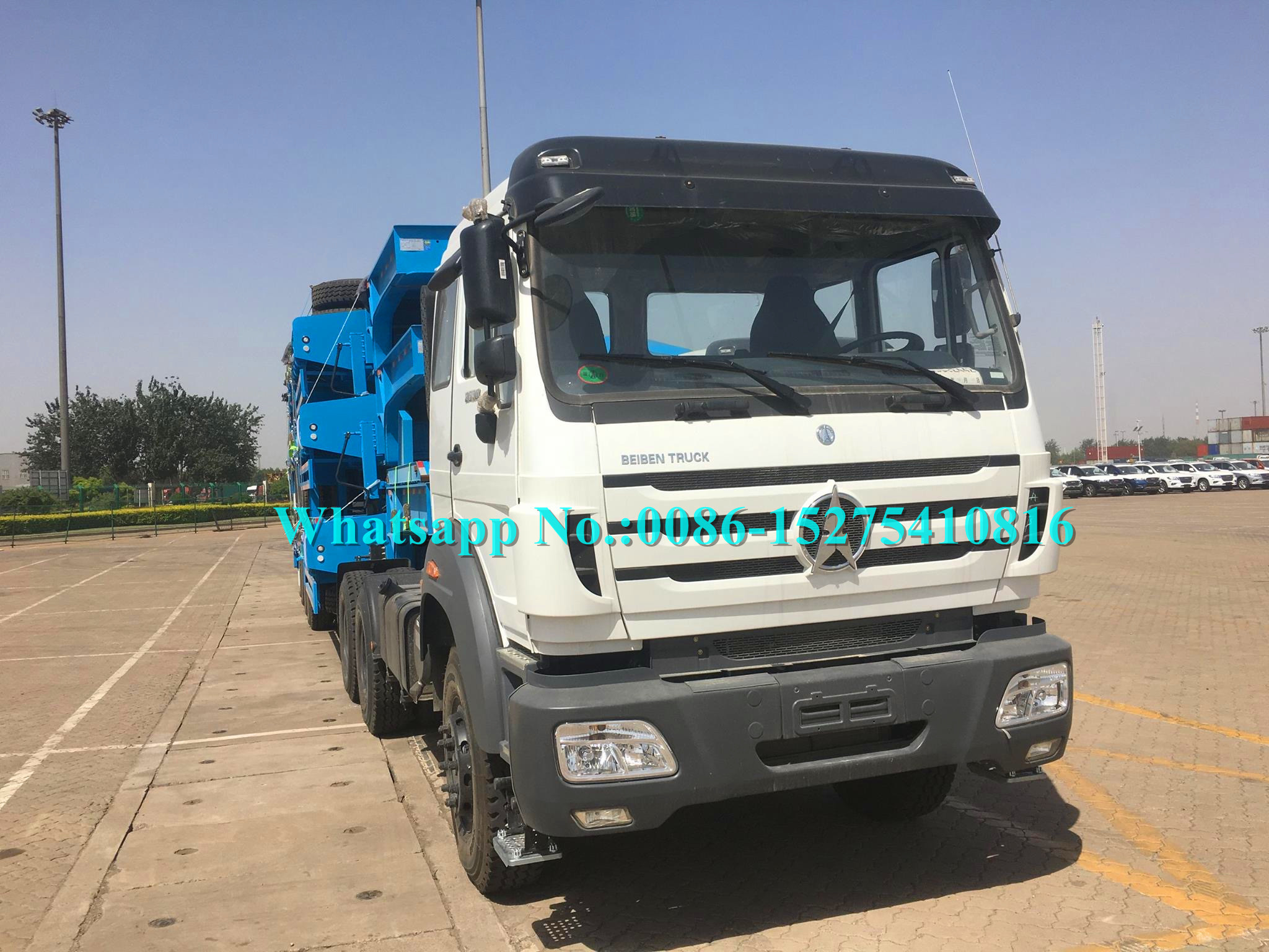 نام تجاری Beiben نام تجاری 380 اسب بخار 6x6 کامیون نخست کامیون خارج از جاده برای RWANDA UGANDA کنیا