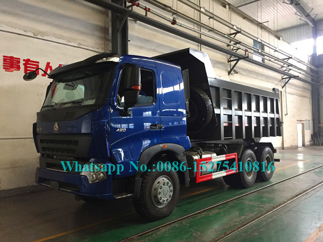 SINOTRUCK HOWO A7 420hp 6x4 10 کاردستی خالص معدن معدن / کامیون / کامیون کمپرسی برای حمل و نقل معادن سنگ شن و ماسه