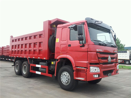 3 محور HOWO 30 تن کامیون های سنگین وظیفه در آفریقای Euro 2 نوع موتور انتقال