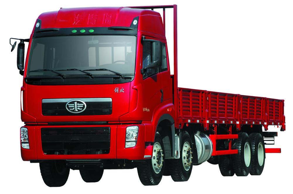 کامیون بار سنگین FAW J5P 8X4 برای حمل و نقل صنعتی رنگ قرمز