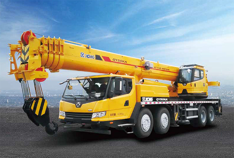 XCMG QY50KA 50 تن کامیون موبایل هیدرولیک Rc با جرثقیل 58.1 متر سرعت 85 کیلومتر در ساعت