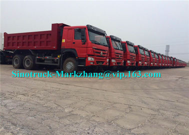 30 کامیون مخروط کنتور 6x4 متر ، کامیون کمپرسی اتوماتیک انتقال برای معدن