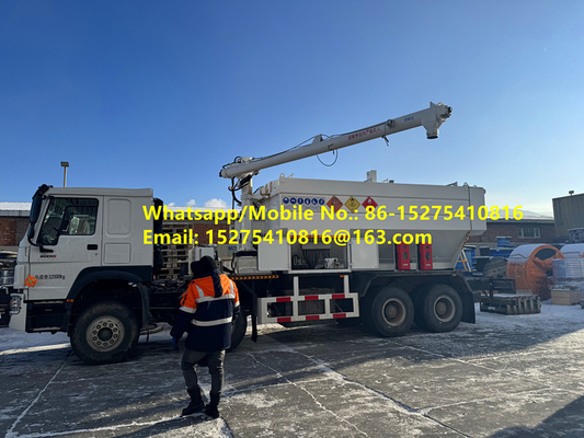 ارزش خوب سفارشی HOWO 15/20/25T BCLH-15 در محل مخلوط دانه دار آمونیم انفجاری ANFO کامیون امولسیون انفجاری متحرک واحد تولید مغولستان уул уурхайн тэсэлгээний MEMU MMU BCLH/BCZH/BCRH