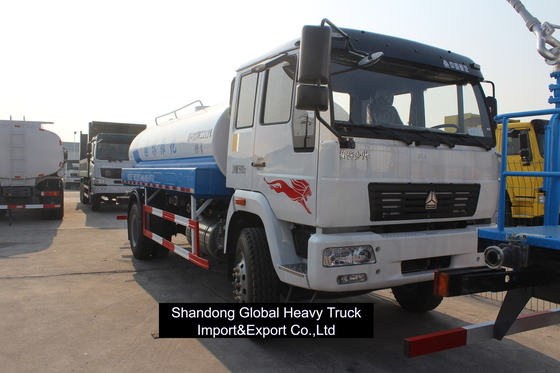 سینوتروک شاکمن 4*2 Lh/Rhd 340HP تانکر سوخت کامیون پمپ جدید استفاده شده