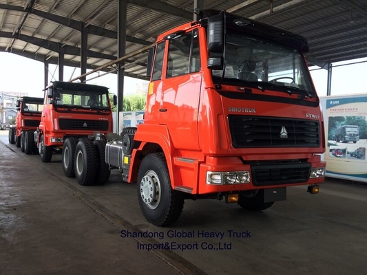 کامیون HOWO کامیون 6X4 کامپ Sinotruk Tipper 10 چرخ 50 تن کامیون تراکتور