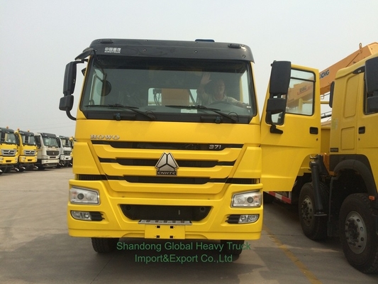 کاملاً جدید 6X4 HOWO کامیون تخت صاف سوار جرثقیل تلسکوپی بوم کامیون