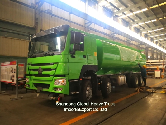 Sinotruk HOWO 8*4 تانک سوخت کامیون 12 چرخ تانک نفتی 30000L وانت