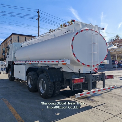 ماشین نقلیه جدید و استفاده شده HOWO نفت/بنزین/آب 371HP 6*4 Bowser Tanker Truck