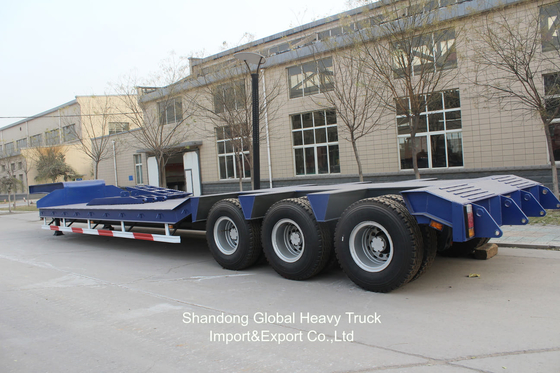 3 محور 40 تن 13.45m Wabco BPW محورها معلق هوا نیمه تریلر تخت تخت