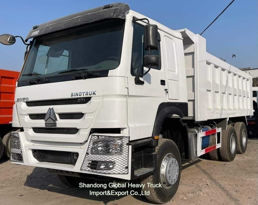 راننده سمت چپ و سمت راست Sinotruck 15 25 35 تن HOWO 371HP 375HP 400HP 6X4 8X4 استفاده شده