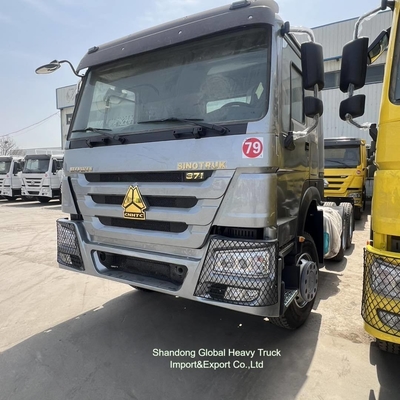 10 چرخ 6X4 40t Sinotruk HOWO کانتینر کارگو تریلر تراکتور سر کامیون