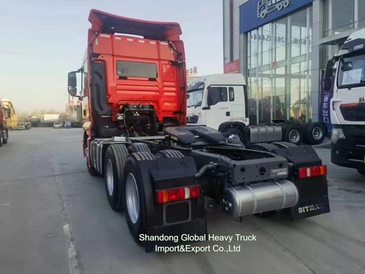 10 چرخ 6X4 40t Sinotruk HOWO کانتینر کارگو تریلر تراکتور سر کامیون