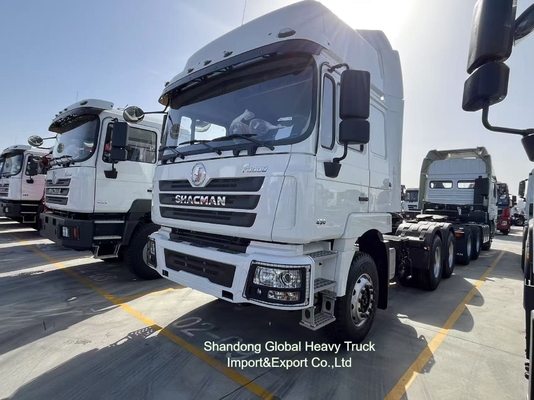 شاکمن کامپ کامیون تراکتور سر استفاده شده شاکمن F3000 X3000 6X4 371HP دست دوم کامپ کامیون
