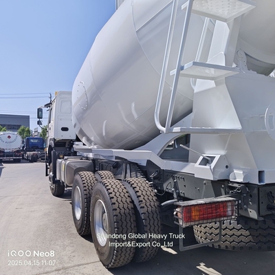 مخلوط کننده 10 چرخ HOWO 6X4 8cbm 9cbm 371HP کامیون مخلوط کن بتن