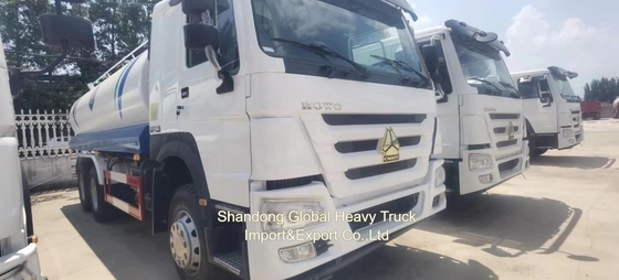 موتور دیزل Sinotruck HOWO 6X4 336HP HOWO 10 لاستیک 20000 لیتر اسپرینکر تانک آب کامیون