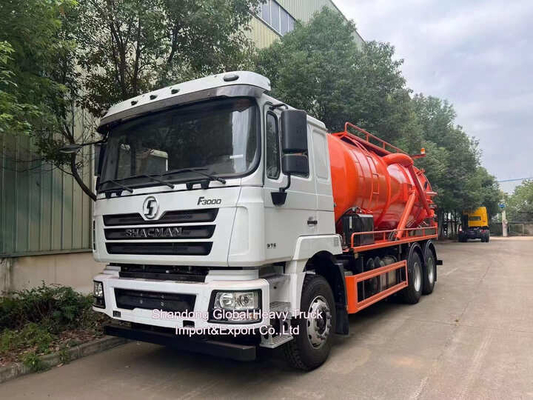 شاکمن F3000 6X4 کامیون آب فاضلاب 20 متر مکعب حجم 300HP