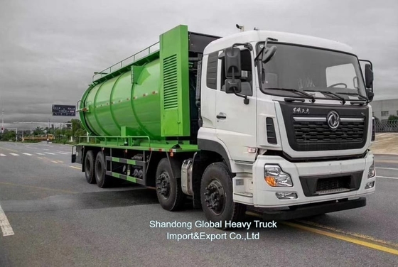 قیمت کارخانه 8*4 380hp کامیون مکش فاضلاب دونگفنگ شاسی 18000L مخزن
