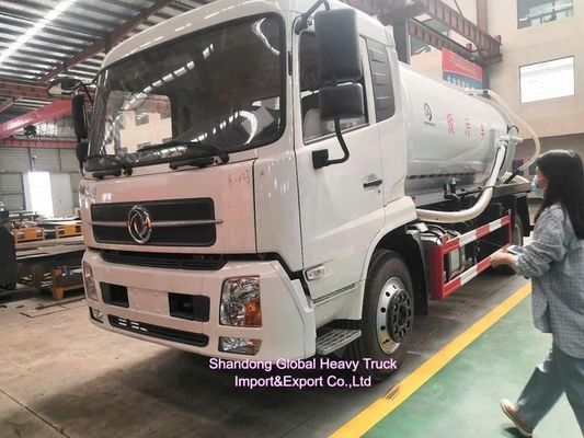 DONGFENG 4 * 2 5000L وانت فاضلاب خلاء با 280 اسب بخار برای جمع آوری موثر آشغال