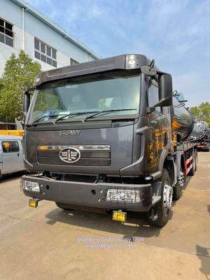 FAW 6X4 پمپ فشار بالا 20000L 20ton فاضلاب تمیز کردن آب مکش کامیون