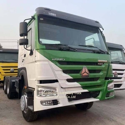 Howo 6x4 تراکتور کامیون استفاده شده Sinotruk LHD RHD رانندگی طولانی راه دور تریلر کامیون سر