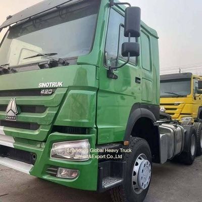 371HP و 420HP Sinotruck HOWO A7 6X4 تراکتور کامیون با 12.00R20 لاستیک برای حمل سنگین