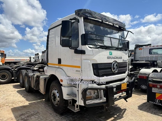 6X4 رانش چپ یا رانش راست 380HP Shacman F3000 تراکتور تریلر استفاده شده تراکتور سر کامیون