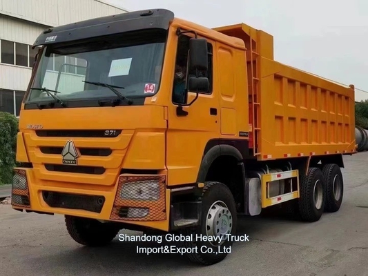 کیفیت خوب 371HP 375HP 6*4 10 چرخ استفاده شده HOWO کامیون زباله کامیون زباله برای بازار آفریقا