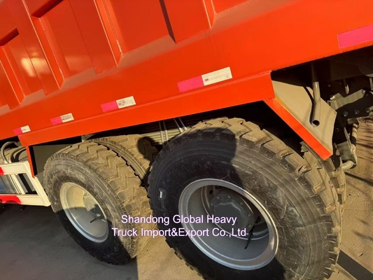 V7 کامپری Sinotruk HOWO 6 4 کامپری 30 تن کامپری برای فیلیپین آماده حمل